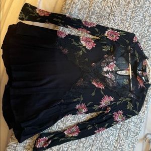 Flowered print blouse